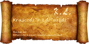 Krajczár László névjegykártya