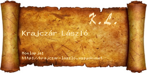 Krajczár László névjegykártya